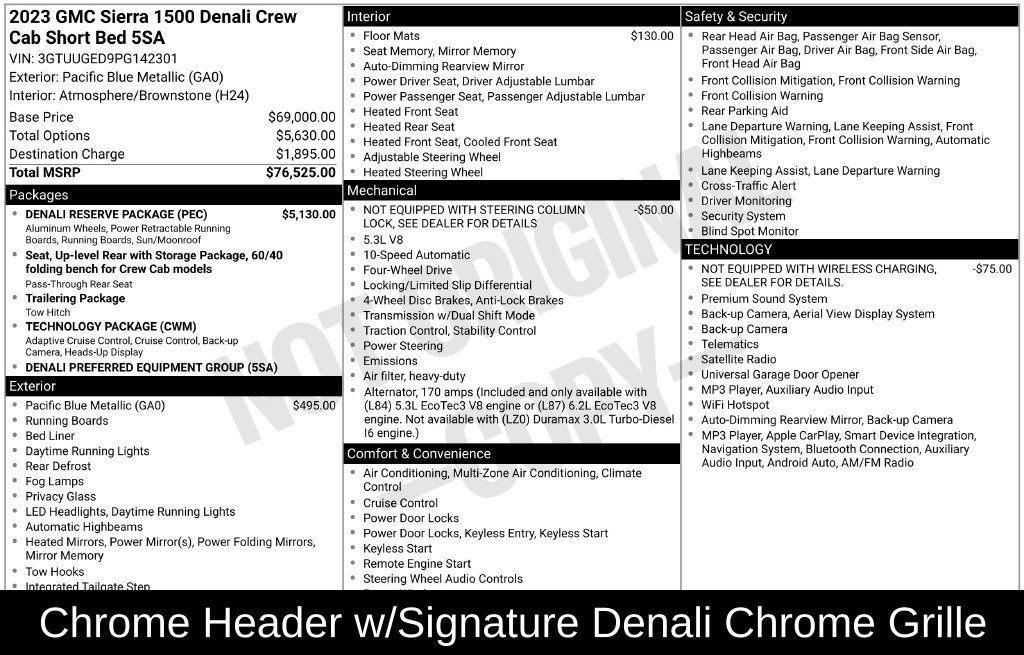 Used 2023 GMC Sierra 1500 Denali w/ Denali Reserve Package AWD/4WD image 39
