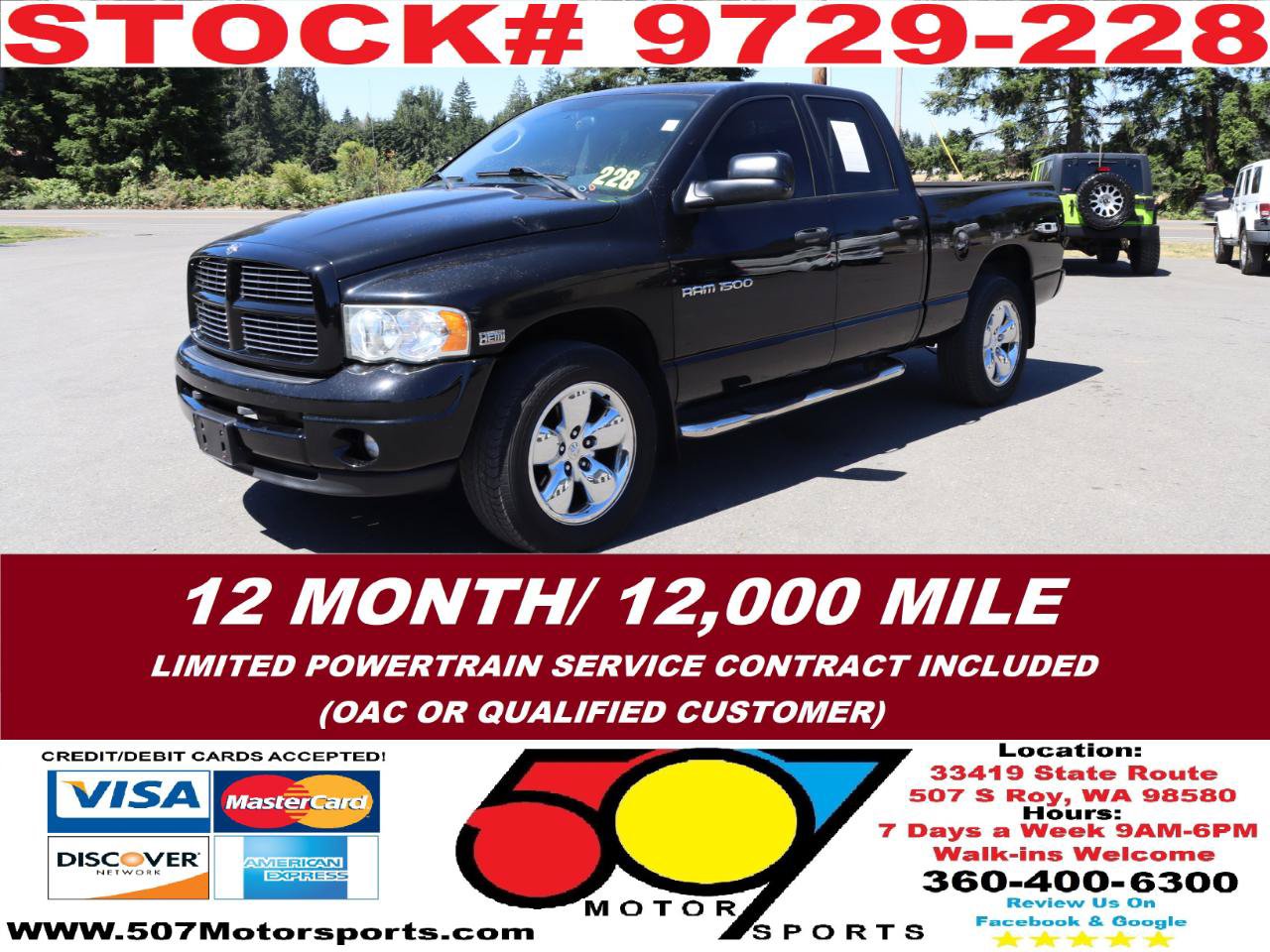 Used 2003 Dodge Ram 1500 Truck SLT AWD/4WD image 3
