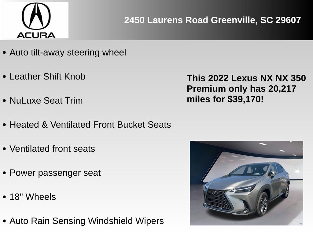 Used 2022 Lexus NX 350 AWD image 22