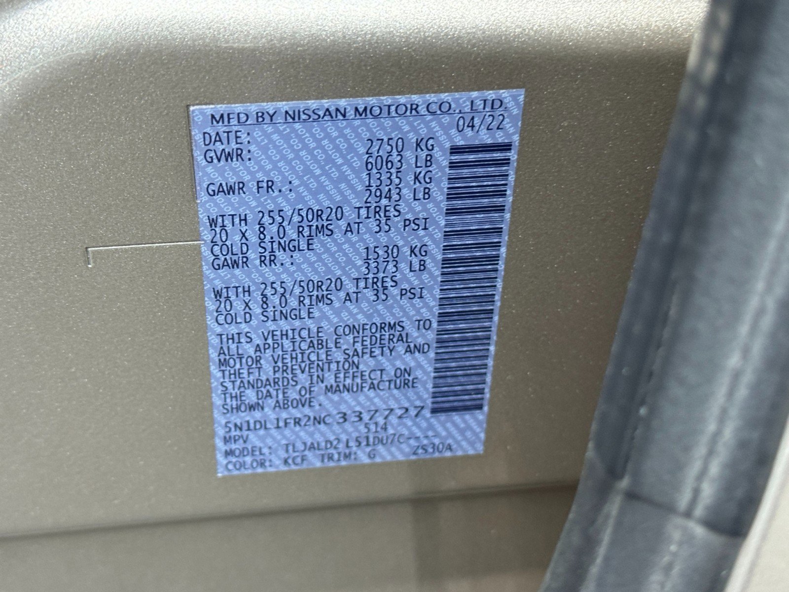 Used 2022 INFINITI QX60 Luxe w/ Cargo Package FWD image 48