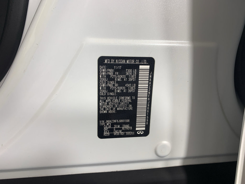 Used 2018 INFINITI QX80 2WD w/ Driver Assistance Package image 13