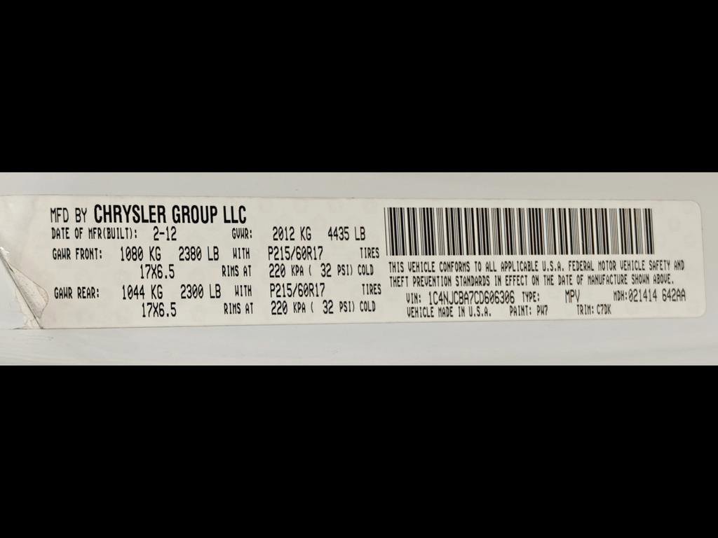 Used 2012 Jeep Compass Sport image 33