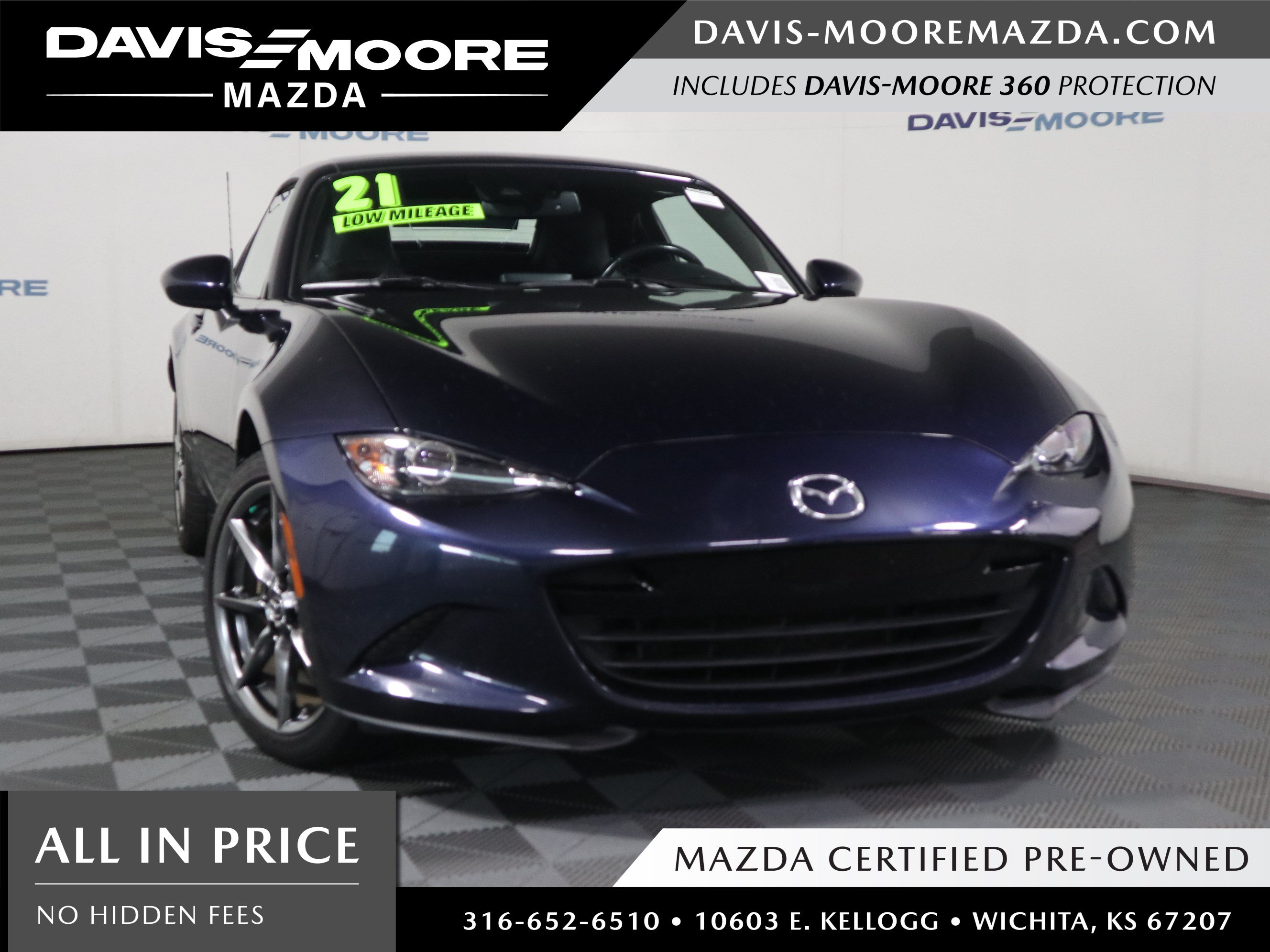 Certified 2021 MAZDA MX-5 Miata RF Grand Touring RWD image 1