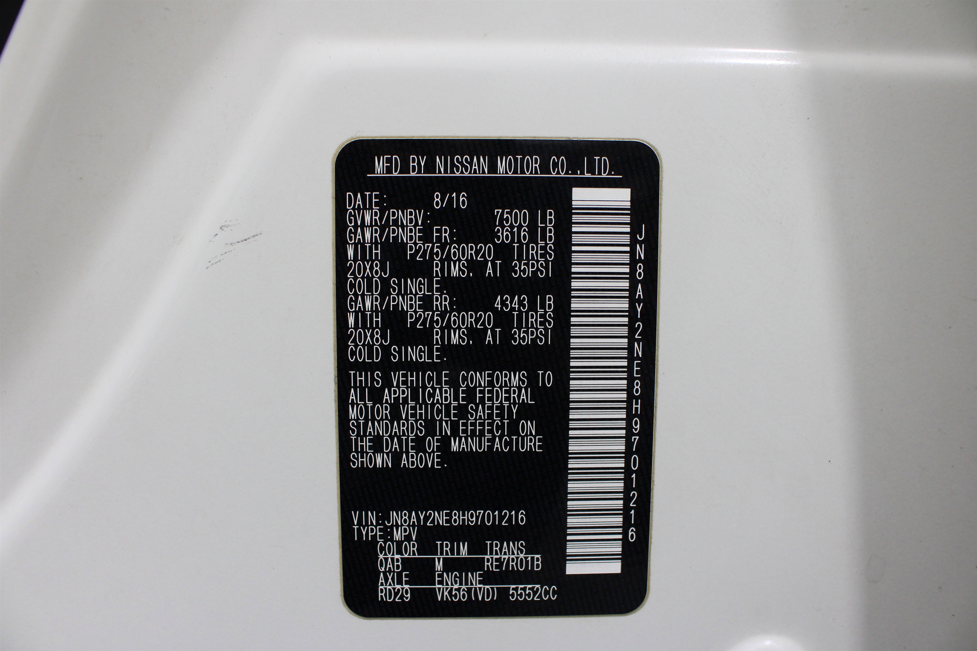 Used 2017 Nissan Armada Platinum w/ Captain Seat Package AWD/4WD image 45