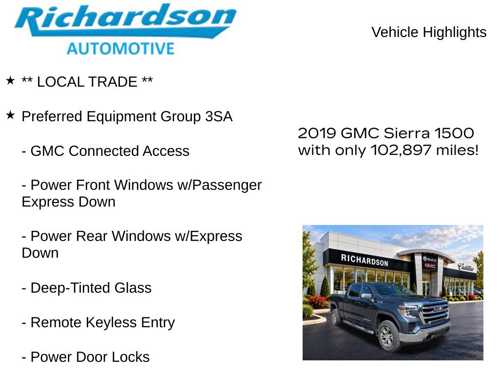 Used 2019 GMC Sierra 1500 SLE w/ X31 Off-Road Package AWD/4WD image 12