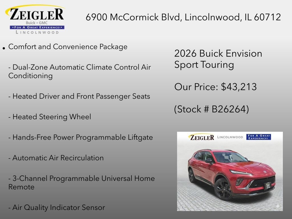 New 2026 Buick Envision Sport Touring AWD/4WD image 6