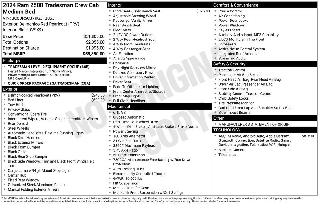 Used 2024 RAM 2500 Tradesman image 21