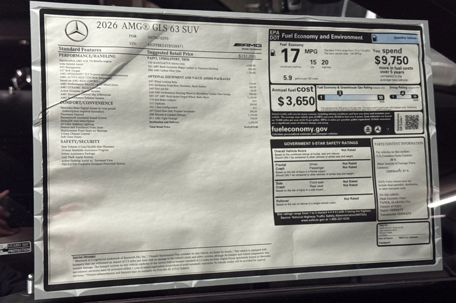 New 2026 Mercedes-Benz GLS 63 AMG 4MATIC image 29