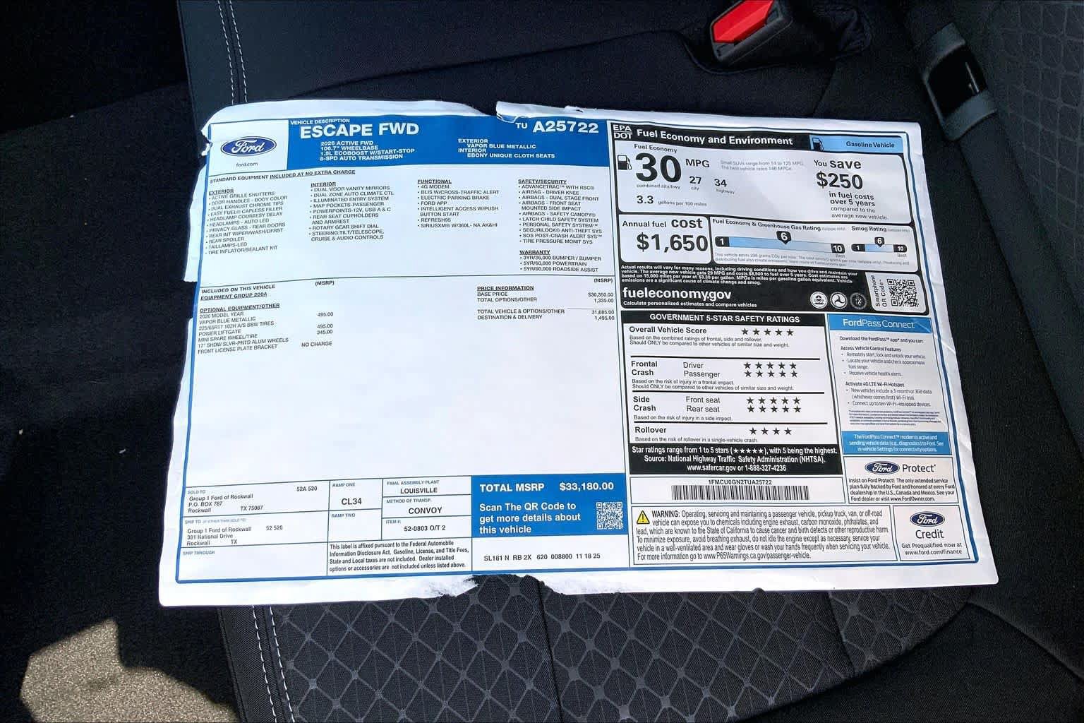 New 2026 Ford Escape Active FWD image 19