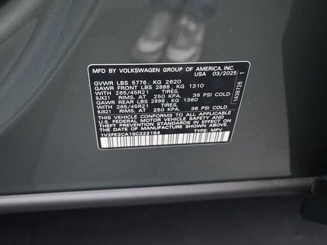 New 2025 Volkswagen Atlas Cross Sport SEL Premium R-Line AWD/4WD image 19
