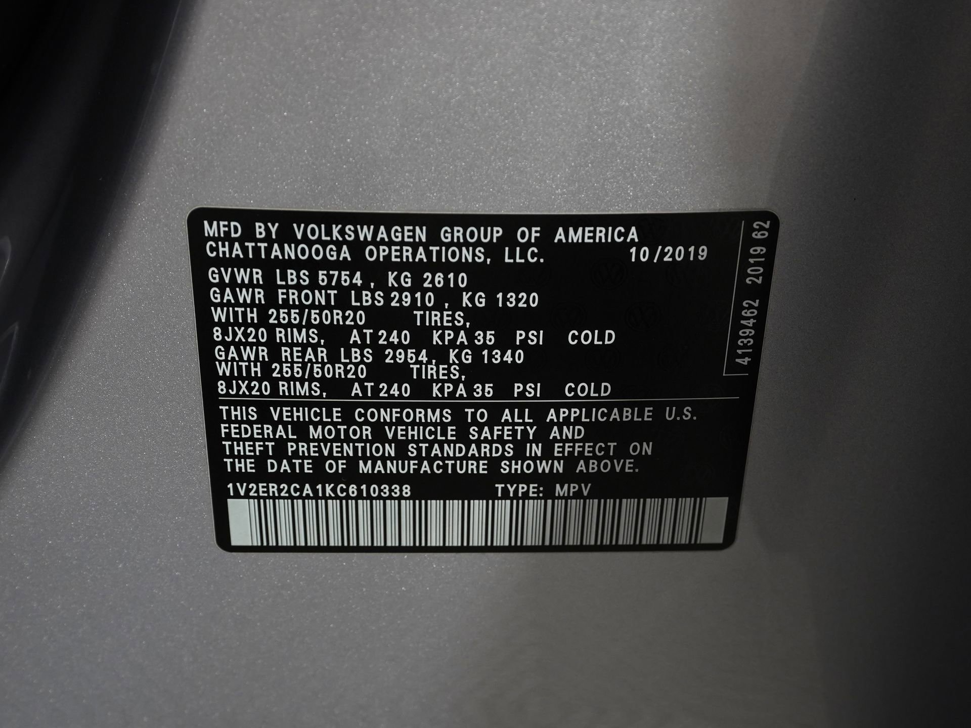 Used 2019 Volkswagen Atlas SEL FWD image 35