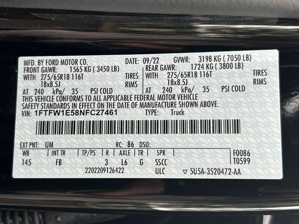 Used 2022 Ford F150 XLT w/ Equipment Group 302A High AWD/4WD image 33