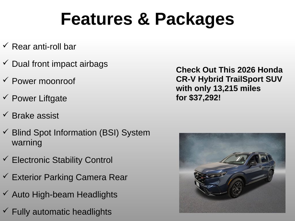 Certified 2026 Honda CR-V TrailSport image 16