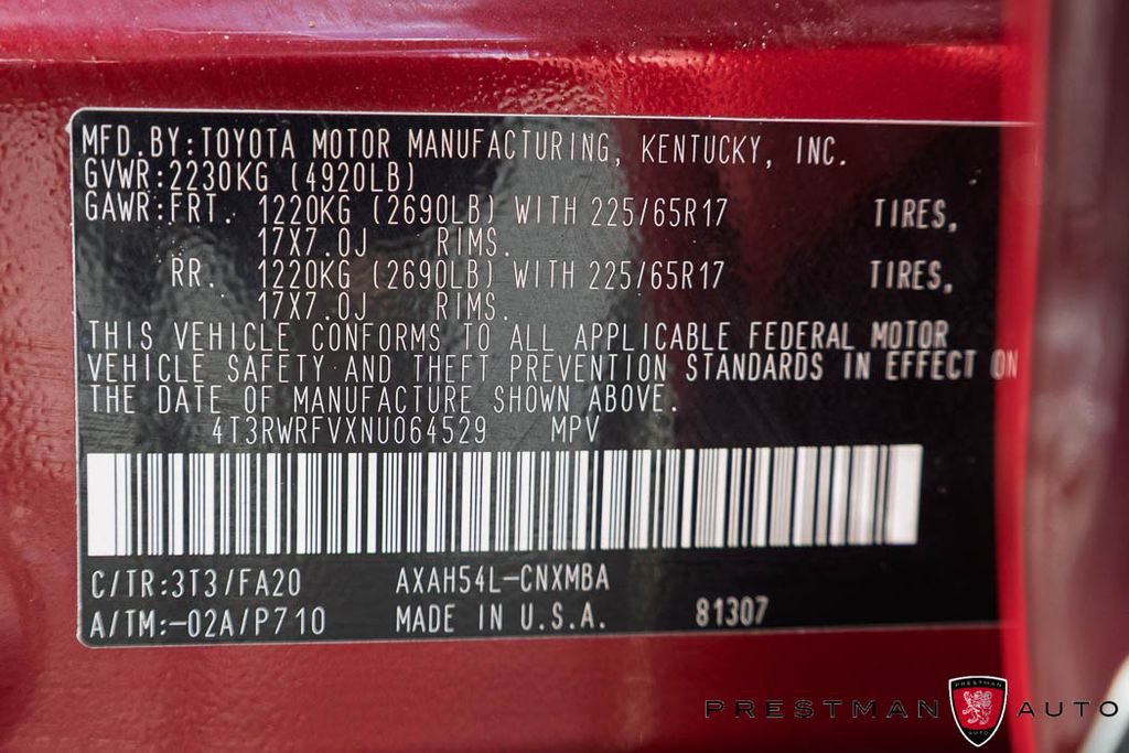 Used 2022 Toyota RAV4 XLE w/ Convenience Package AWD/4WD image 39