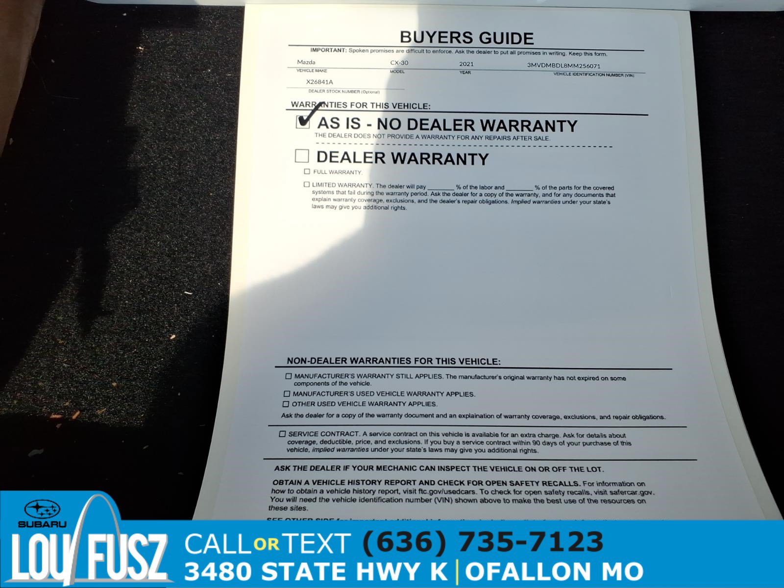 Used 2021 MAZDA CX-30 AWD 2.5 S w/ Premium Package image 36