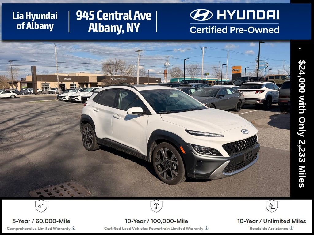 Certified 2023 Hyundai Kona Limited w/ Cargo Package