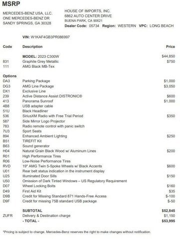 Certified 2023 Mercedes-Benz C 300 Sedan image 4