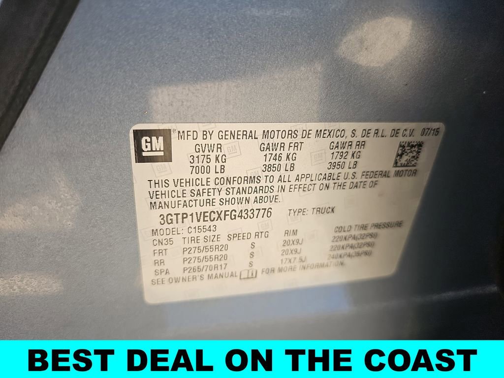 Used 2015 GMC Sierra 1500 SLT w/ SLT Crew Cab Value Package RWD image 41