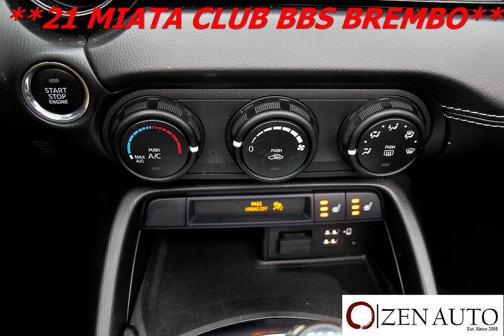 Used 2021 MAZDA MX-5 Miata Club w/ Brembo/BBS Recaro Package image 20