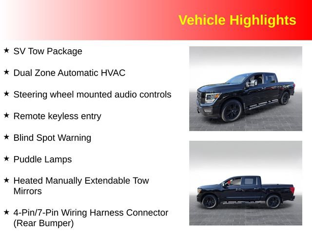 Used 2024 Nissan Titan SV w/ SV Convenience Package AWD/4WD image 3
