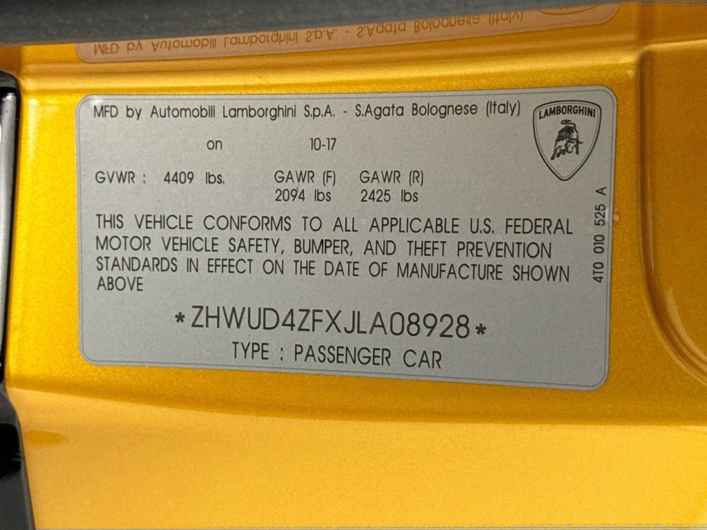 Used 2018 Lamborghini Huracan Performante image 33