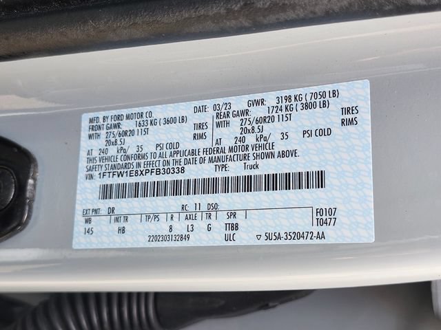 Certified 2023 Ford F150 Lariat w/ Equipment Group 502A High AWD/4WD image 35