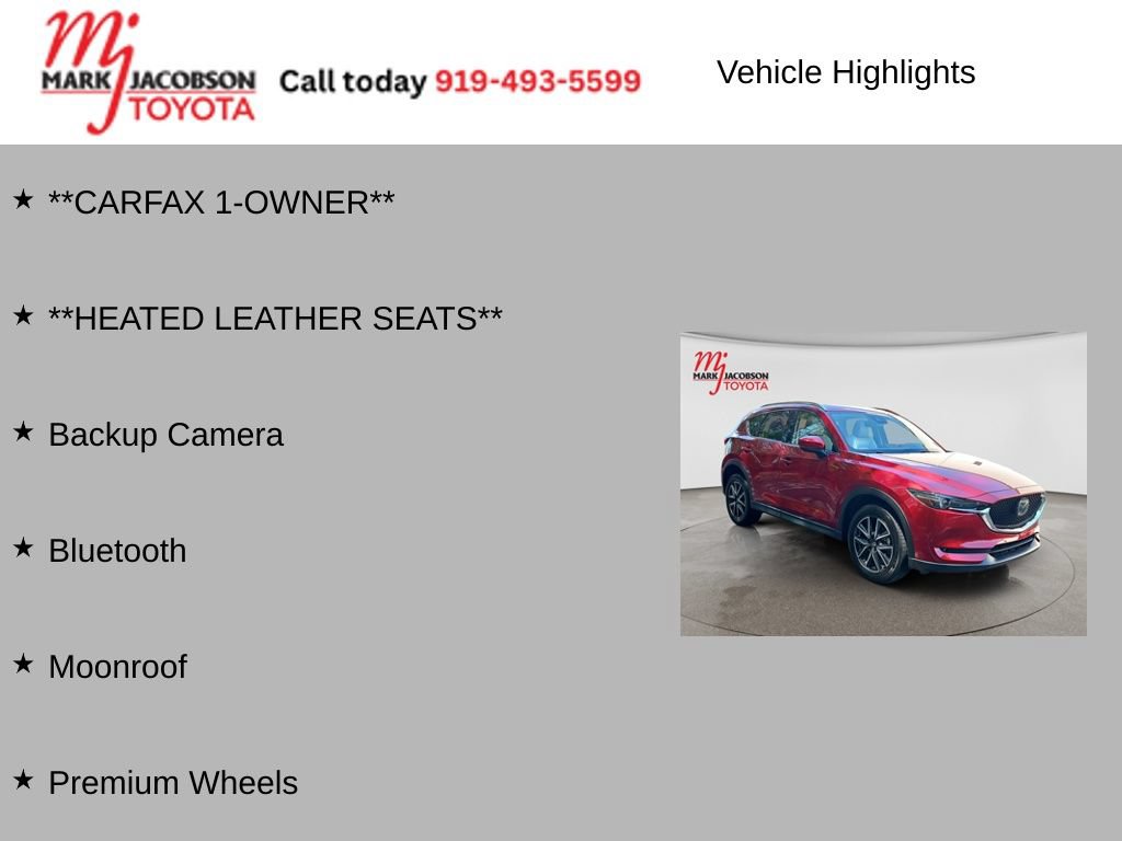 Used 2018 MAZDA CX-5 Grand Touring w/ Premium Package FWD image 5
