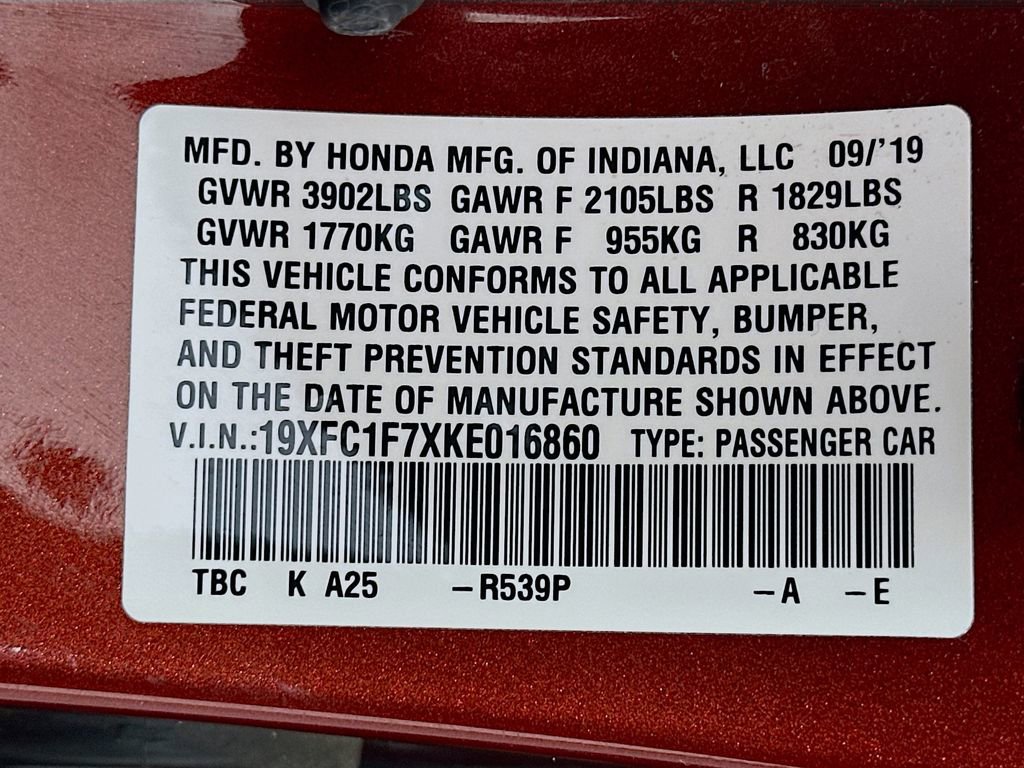 Used 2019 Honda Civic EX-L image 31