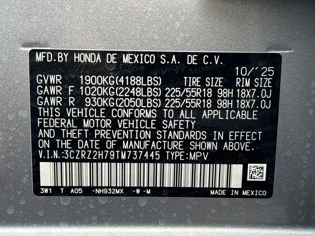 New 2026 Honda HR-V EX-L image 28