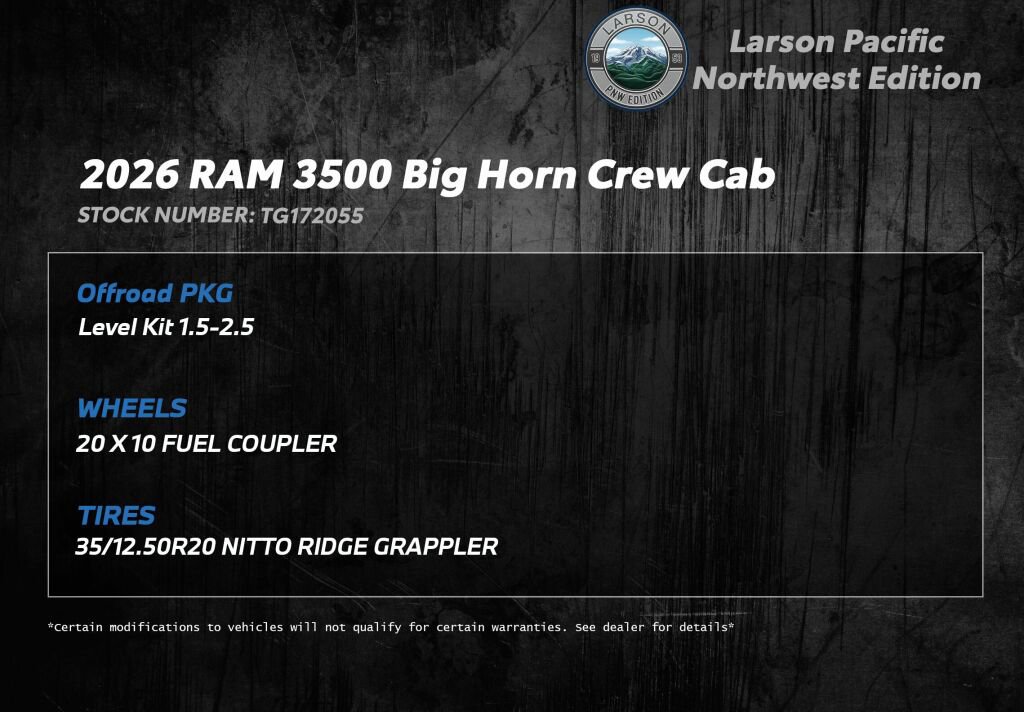 New 2026 RAM 3500 Big Horn image 3