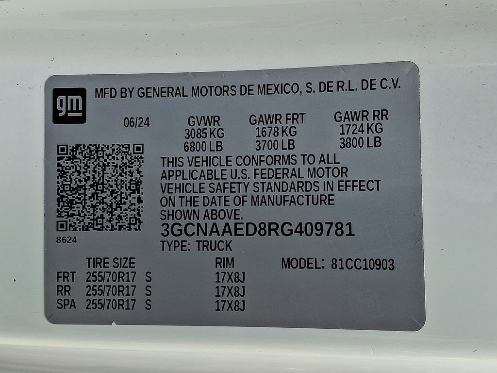 Used 2024 Chevrolet Silverado 1500 W/T w/ WT Fleet Convenience Package RWD image 27