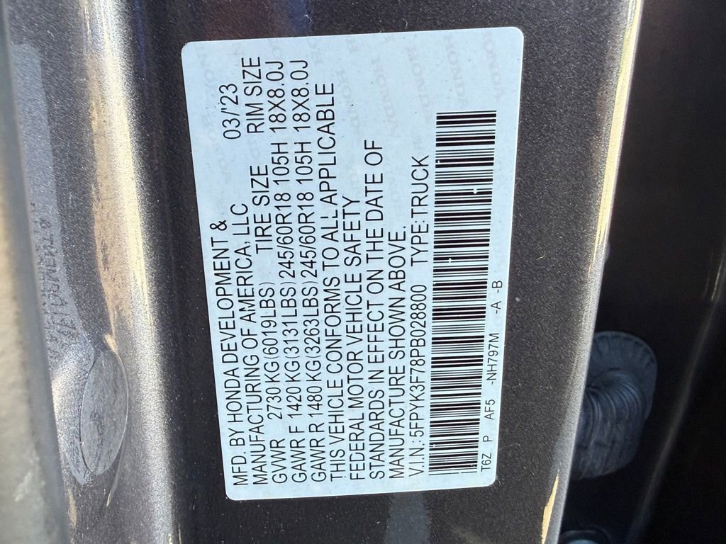 Used 2023 Honda Ridgeline RTL-E image 30