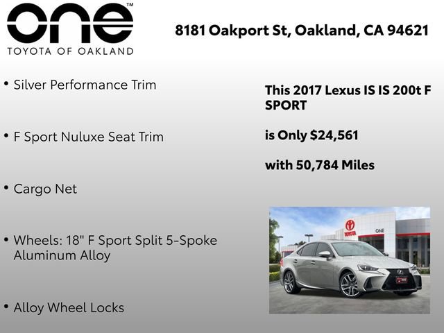 Used 2017 Lexus IS 200t F Sport w/ F Sport Package image 28