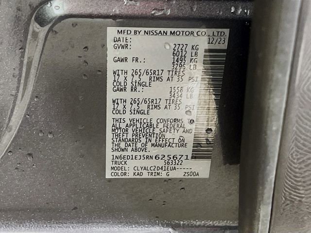 Used 2024 Nissan Frontier SV w/ SV Convenience Package RWD image 31