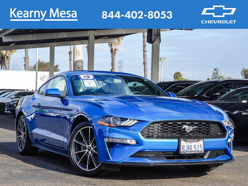 Used 2019 Ford Mustang Premium w/ Wheel & Stripe Package RWD image 1