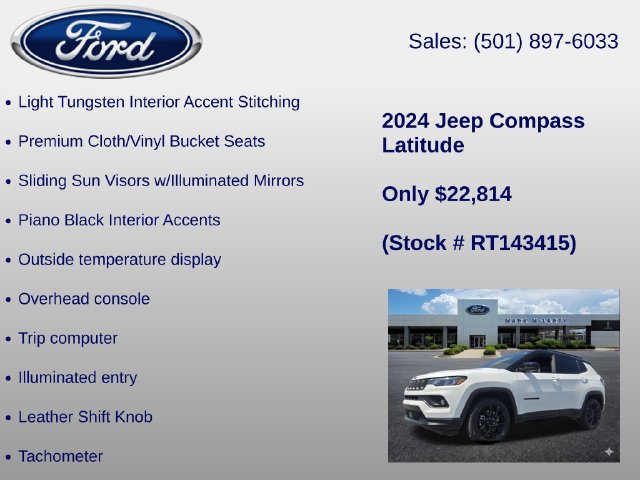 Used 2024 Jeep Compass Latitude w/ Altitude Special Edition AWD/4WD image 36