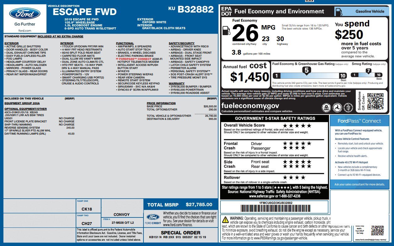 Used 2019 Ford Escape SE image 4
