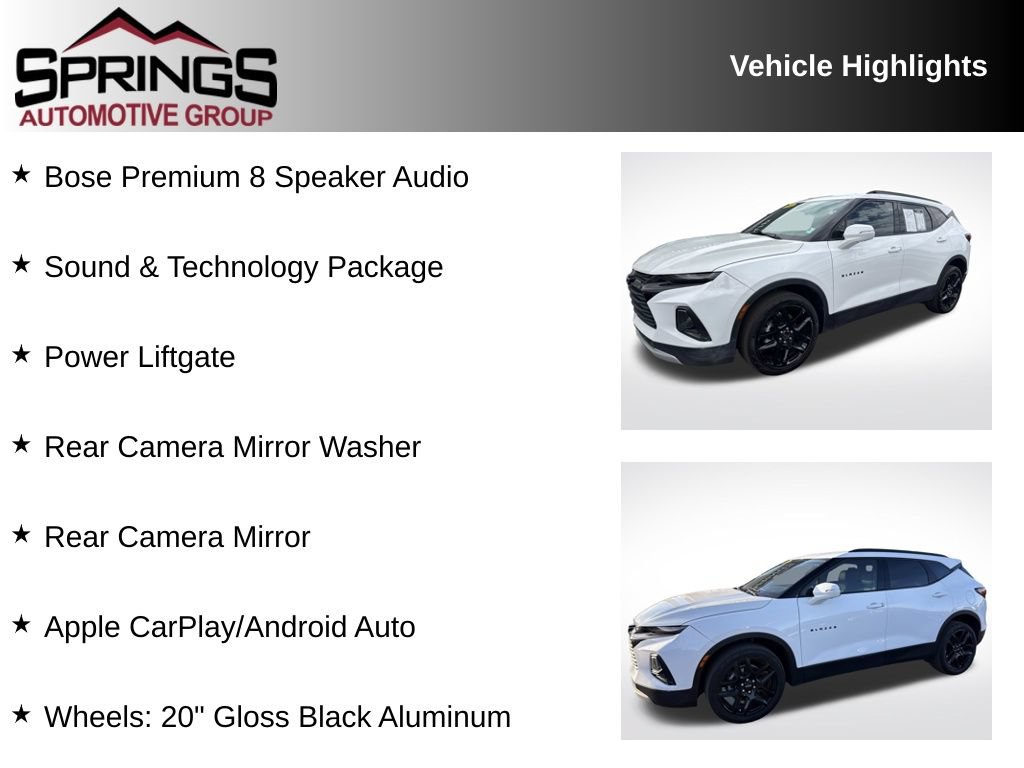 Used 2022 Chevrolet Blazer LT w/ Sound & Technology Package AWD/4WD image 2