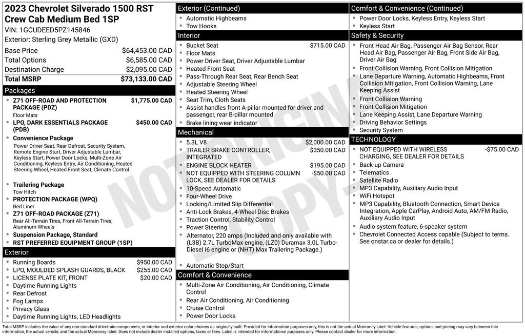 Used 2023 Chevrolet Silverado 1500 RST AWD/4WD image 6