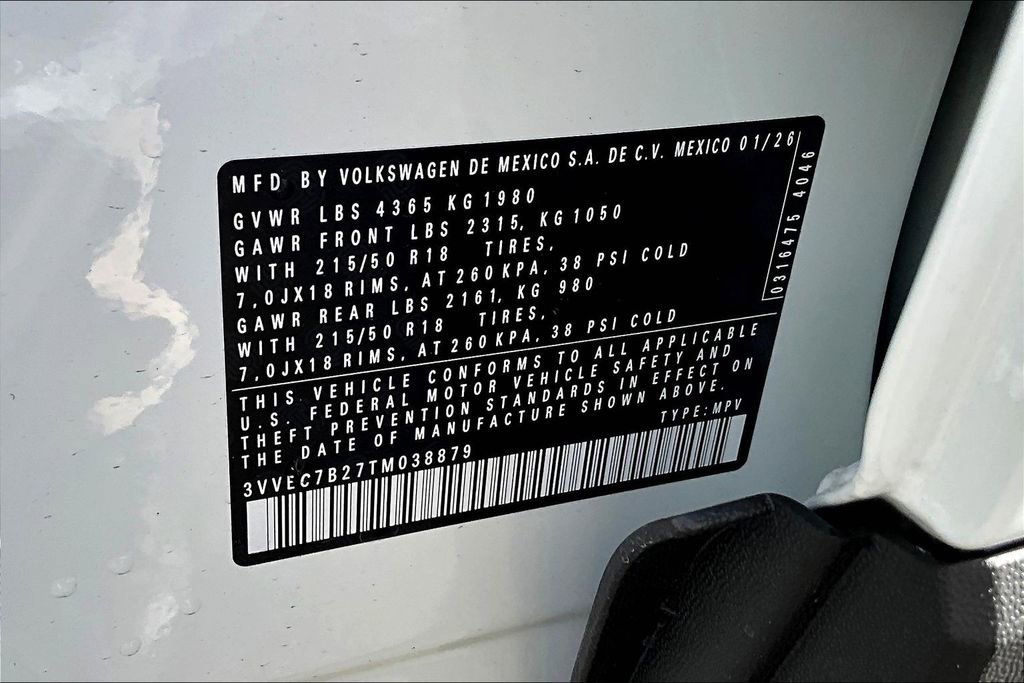 New 2026 Volkswagen Taos SE image 17