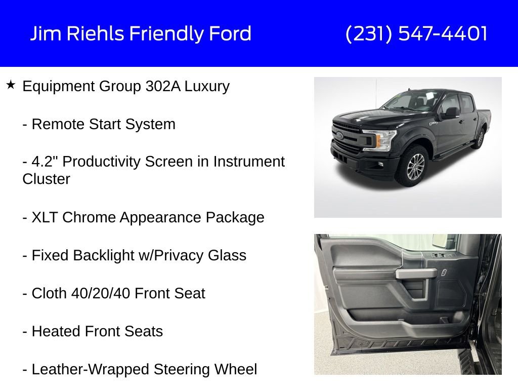 Used 2019 Ford F150 XLT w/ Equipment Group 302A Luxury image 12