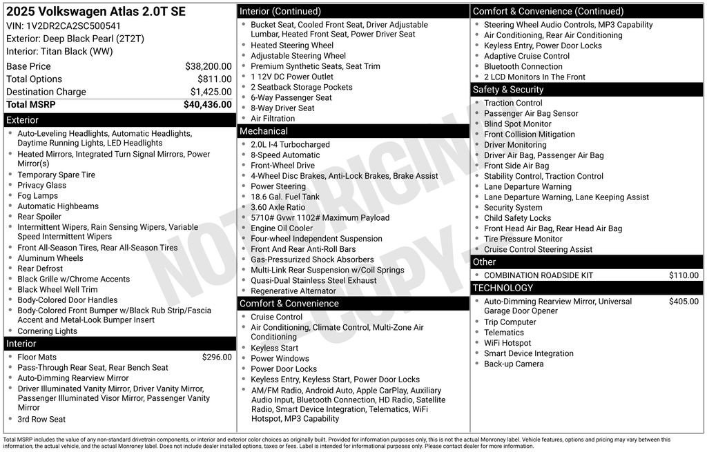 Used 2025 Volkswagen Atlas SE image 6