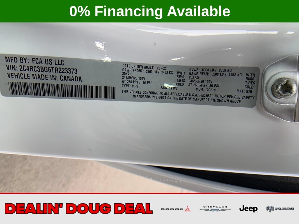 New 2026 Chrysler Pacifica Select w/ S Appearance Package AWD/4WD image 30