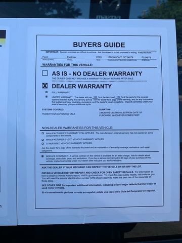 Used 2020 Ford Explorer XLT w/ Equipment Group 202A AWD/4WD image 28