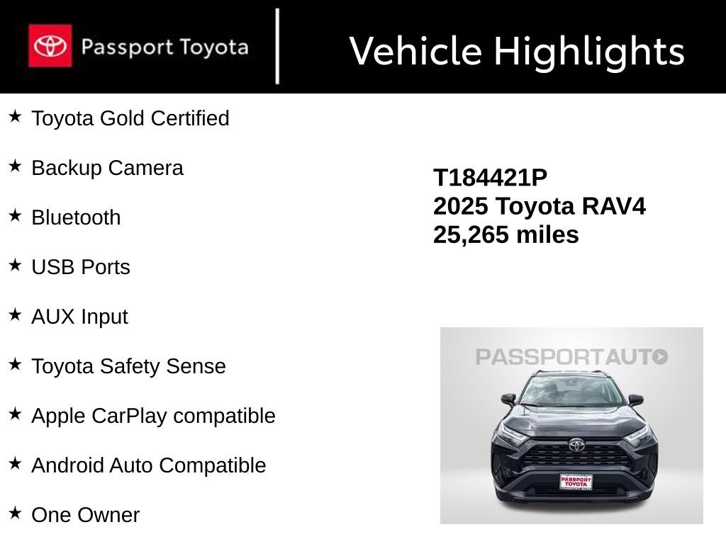 Certified 2025 Toyota RAV4 LE AWD/4WD image 13
