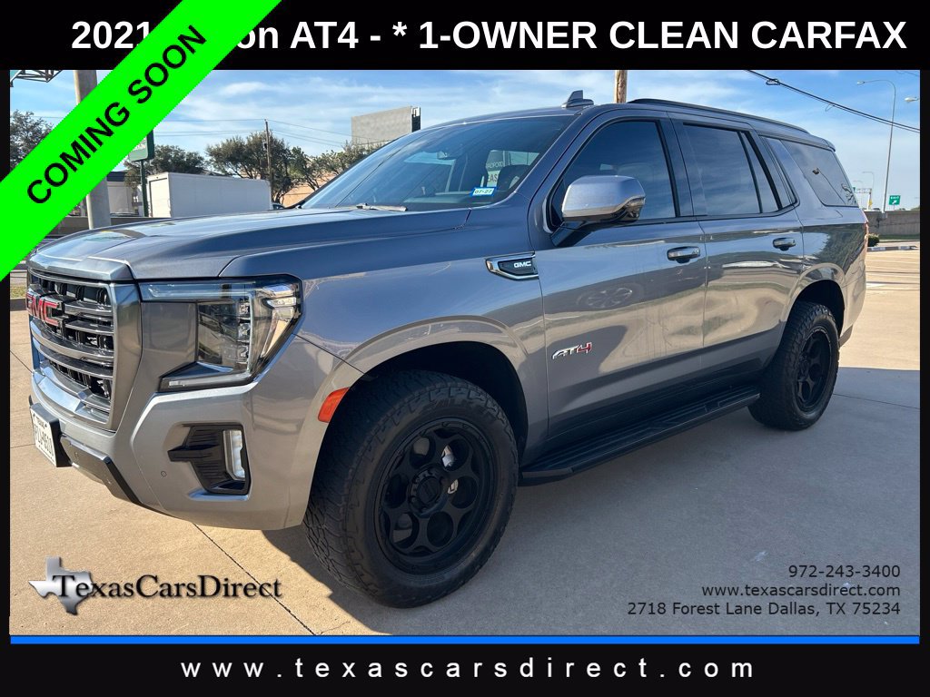 Used 2021 GMC Yukon AT4 w/ Rear Media and Nav Package AWD/4WD image 1