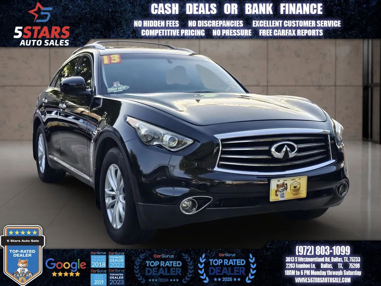 Used 2013 INFINITI FX37 2WD w/ Premium Pkg image 1