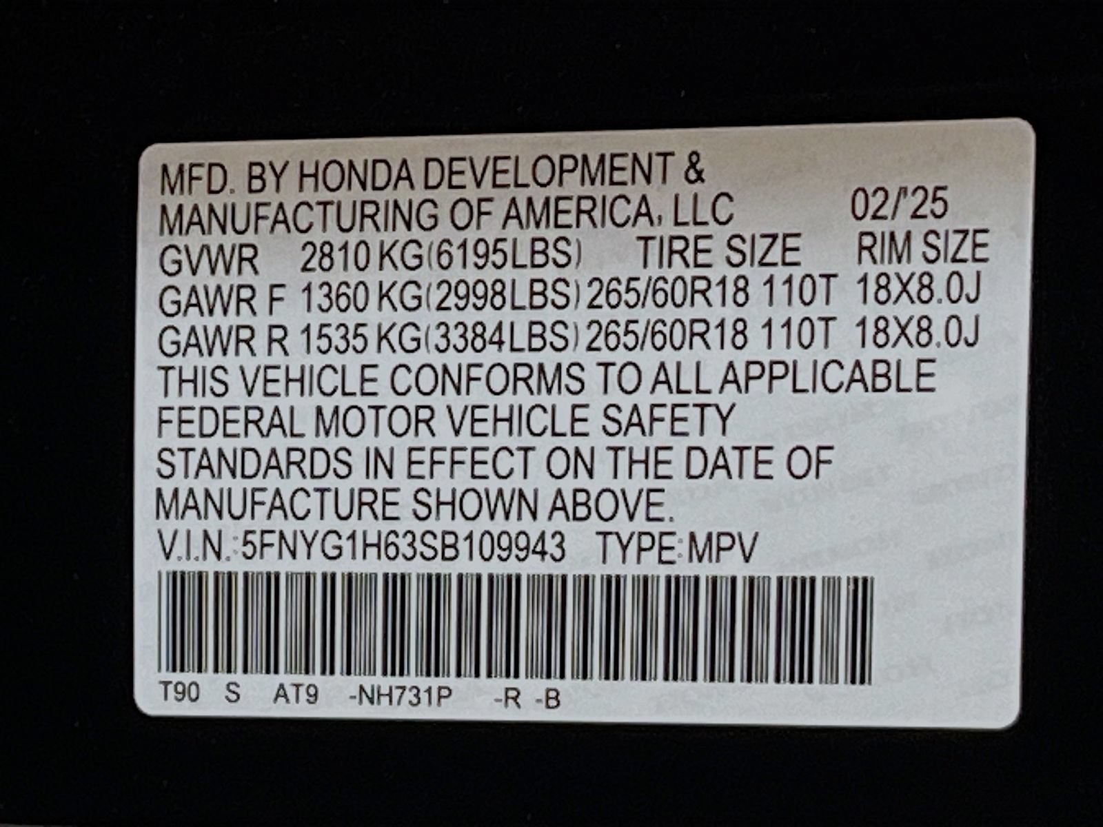 Used 2025 Honda Pilot TrailSport image 33