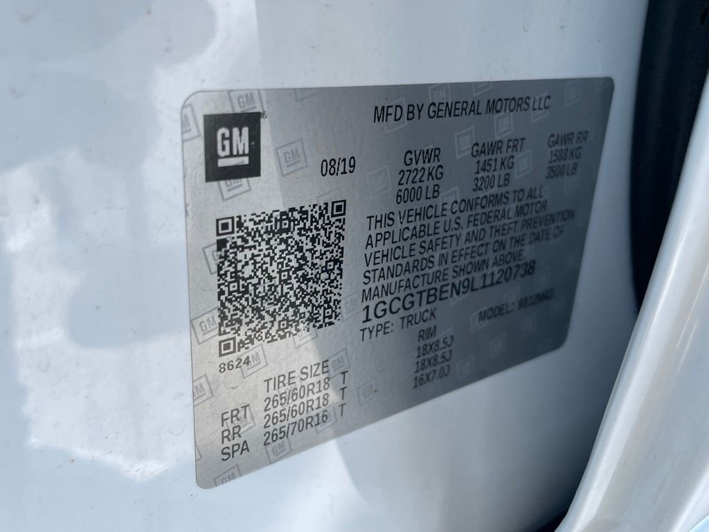 Used 2020 Chevrolet Colorado W/T w/ Custom Special Edition image 10