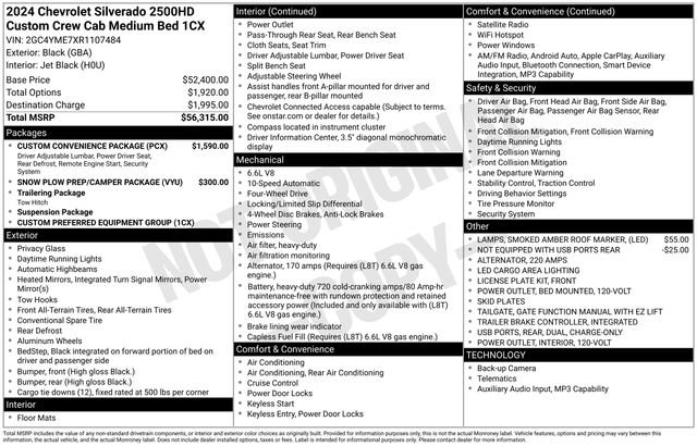 Used 2024 Chevrolet Silverado 2500 Custom w/ Custom Convenience Package AWD/4WD image 6